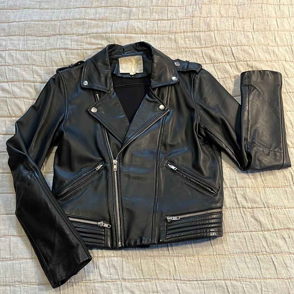 Maje Black Leather Jacket